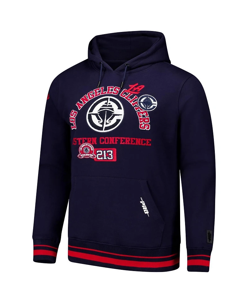 Pro Standard Men's Navy La Clippers Area Code Pullover Hoodie