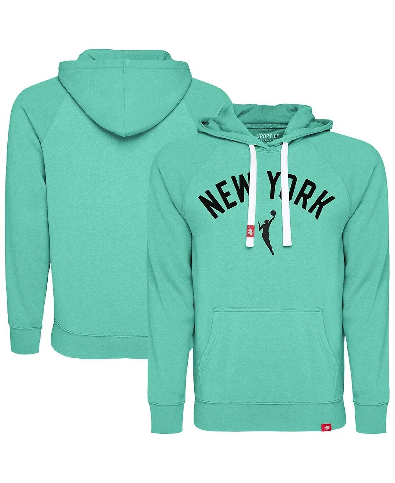 Sportiqe Men's and Women's Mint New York Liberty Olsen Tri-Blend Hoodie