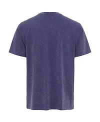 Sportiqe Men's Purple Los Angeles Lakers Distressed Rock Roll Collection Angus Premium Mineral Wash T-Shirt