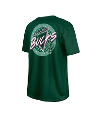 New Era Men's Hunter Green Milwaukee Bucks Glow-in-the-Dark T-Shirt