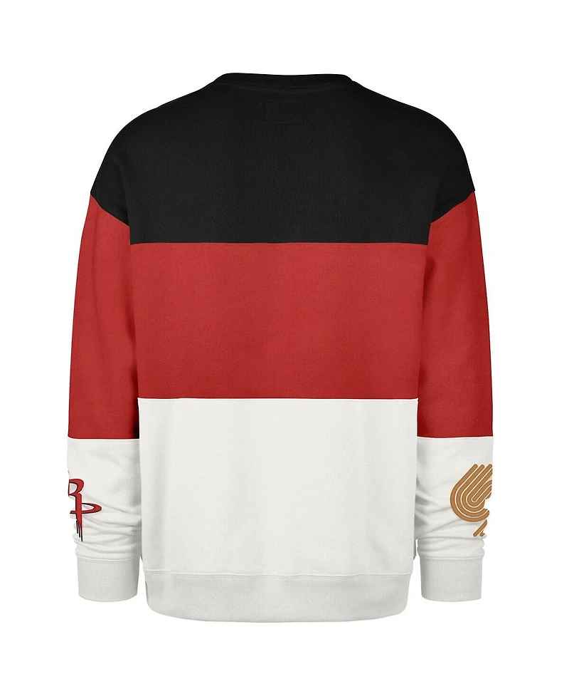 '47 Brand Men's and Women's Red Houston Rockets 2024/25 City Edition On Five Maximalist Pullover Sweatshirt