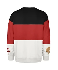 '47 Brand Men's and Women's Red Houston Rockets 2024/25 City Edition On Five Maximalist Pullover Sweatshirt