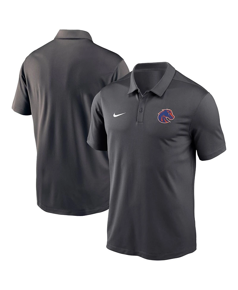 Nike Men's Anthracite Boise State Broncos Victory Solid Performance Polo Shirt