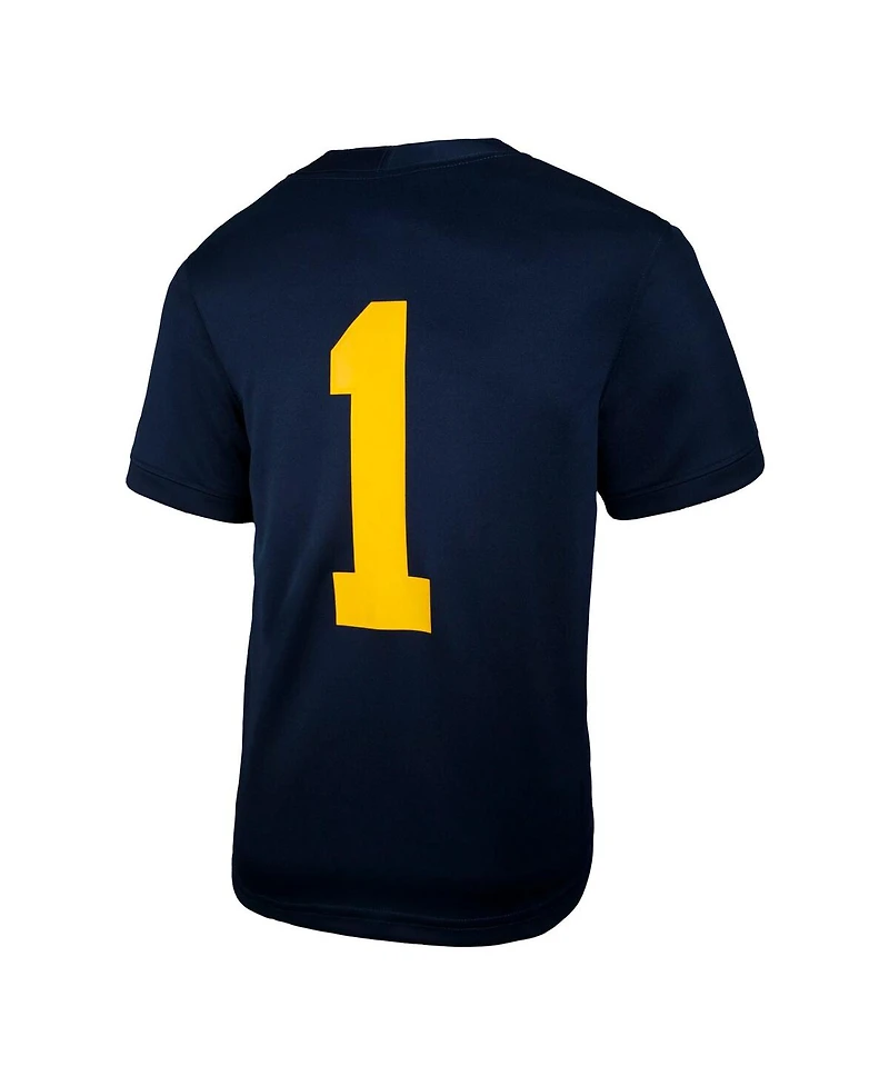 Jordan Preschool 1 Navy Michigan Wolverines Untouchable Replica Game Jersey