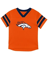 Outerstuff Toddler 2-Piece Orange/Navy Denver Broncos Red Zone V-Neck T-Shirt and Pants Set