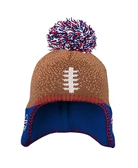 Outerstuff Preschool Brown Buffalo Bills Football Head with Pom Knit Hat