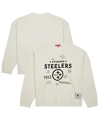 Fanatics Women's Cream Pittsburgh Steelers Plus Size Shooting Star Sweatshirt