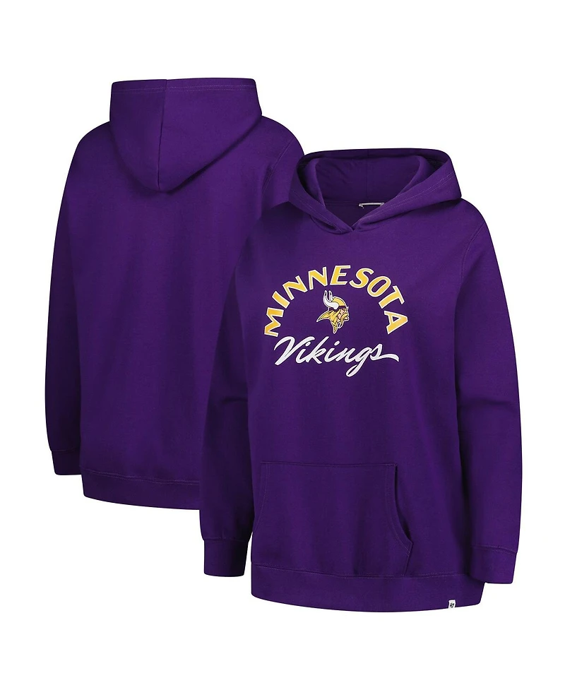 '47 Brand Women's Purple Minnesota Vikings Plus Whirlwind Naomi Hoodie