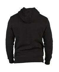 1863FC Men's Black Brentford Fc Mono Badge Fleece Pullover Hoodie Sweatshirt