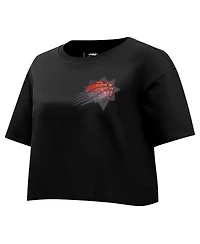 Pro Standard Women's Black Phoenix Suns Jewels Boxy Cropped T-Shirt