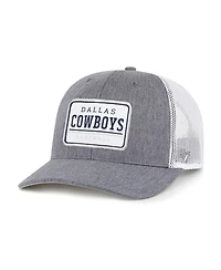 '47 Brand Men's Heather Gray/White Dallas Cowboys Ellington Trucker Adjustable Hat