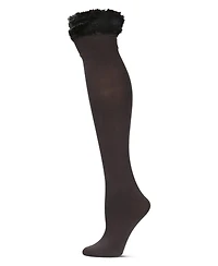 MeMoi Women's Plush Lined Furry Fleece Knee High Socks