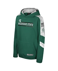 Colosseum Big Boys and Girls Green Michigan State Spartans Oht Military Appreciation Cyclone Digital Camo Pullover Hoodie