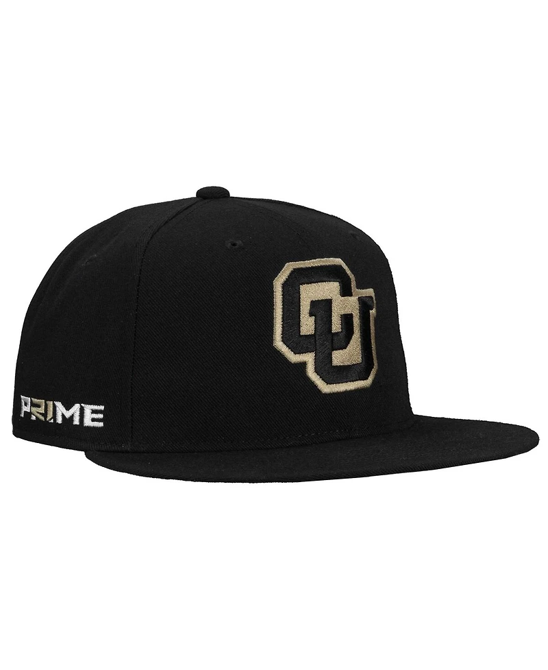 Nike Men's Black Colorado Buffaloes Prime Pro Flat Brim Fitted Hat