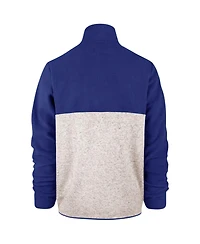 '47 Brand Men's Royal/Cream Los Angeles Rams Colorblock Kodiak Half-Zip Jacket