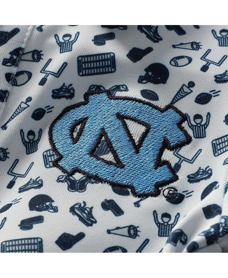 Garb Toddler Navy North Carolina Tar Heels Tom Allover Print Performance Polo Shirt