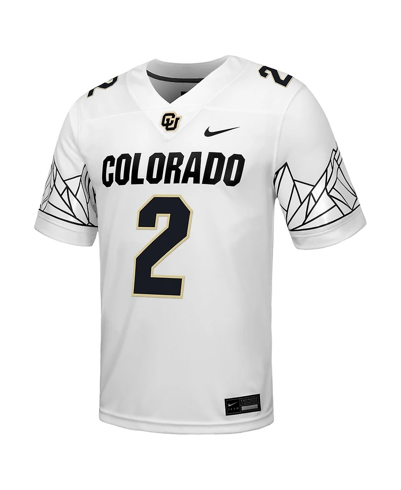 Nike Men's Shedeur Sanders White Colorado Buffaloes Alumni Game Jersey
