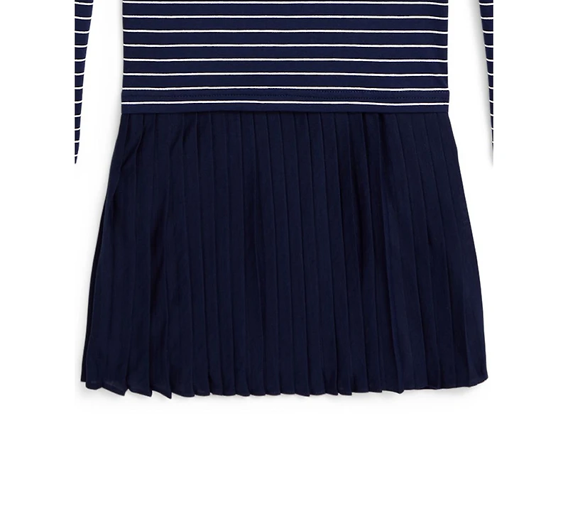 Polo Ralph Lauren Girls 7-16 Striped Turtleneck Dress