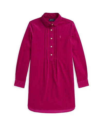 Polo Ralph Lauren Girls 7-16 Pintucked Long Sleeve Dress