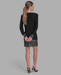 Bcbg Women's Hotfix Drop-Waist Sheath Dress