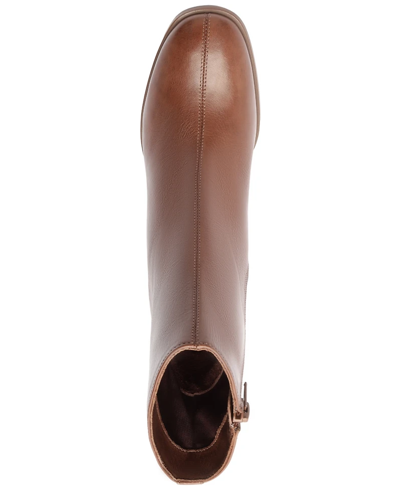 Arezzo Women's Regina Wood Block Heel Booties