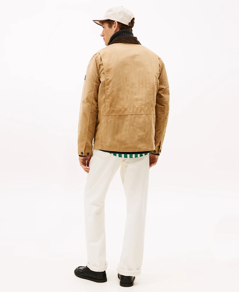 Tommy Hilfiger Men's Waxed Point Collar Barn Jacket