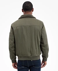 Lucky Brand Men's Long Sleeves Flight Jacket