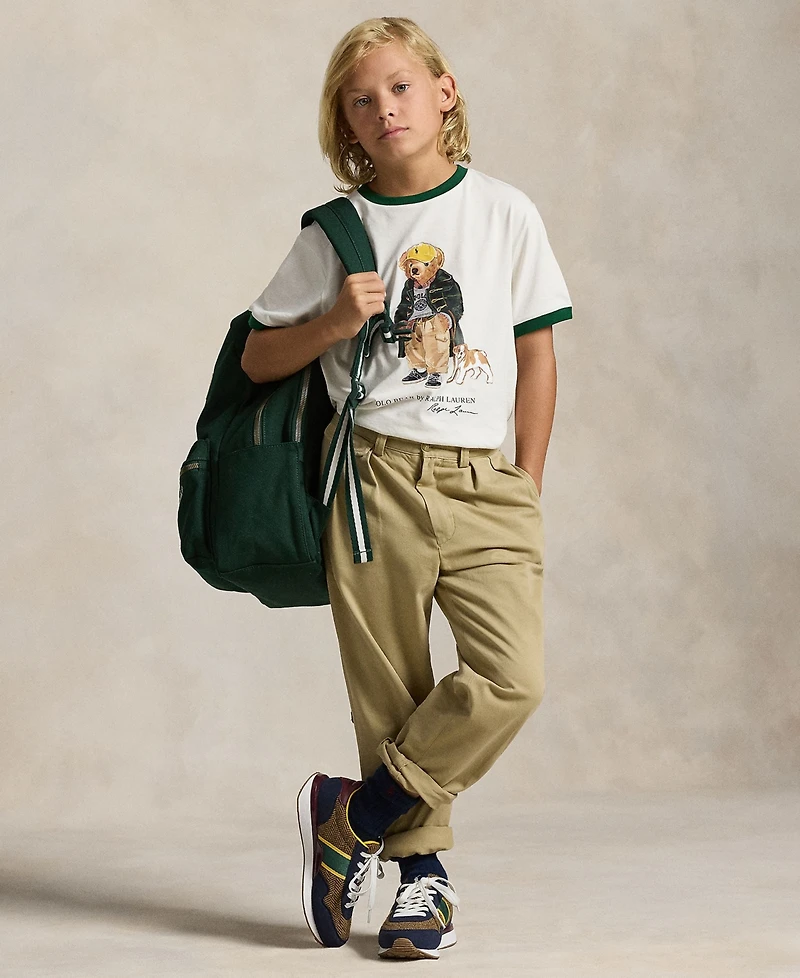Polo Ralph Lauren Big Boys Bear Cotton Ringer T-Shirt