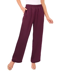 CeCe Women's Mid Rise Elastic Waist Pants