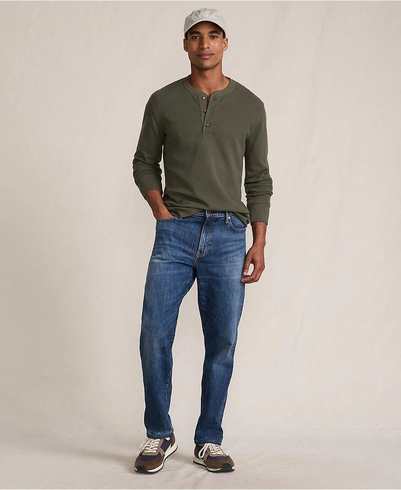 Lands' End Big & Tall Long Sleeve Thermal Waffle Henley