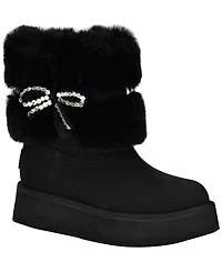 Guess Women's Dowry Rhinestone Bow Winter Boot
