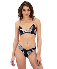 Hurley Women's Lily Lux V Front Skimpy Swim Bottoms