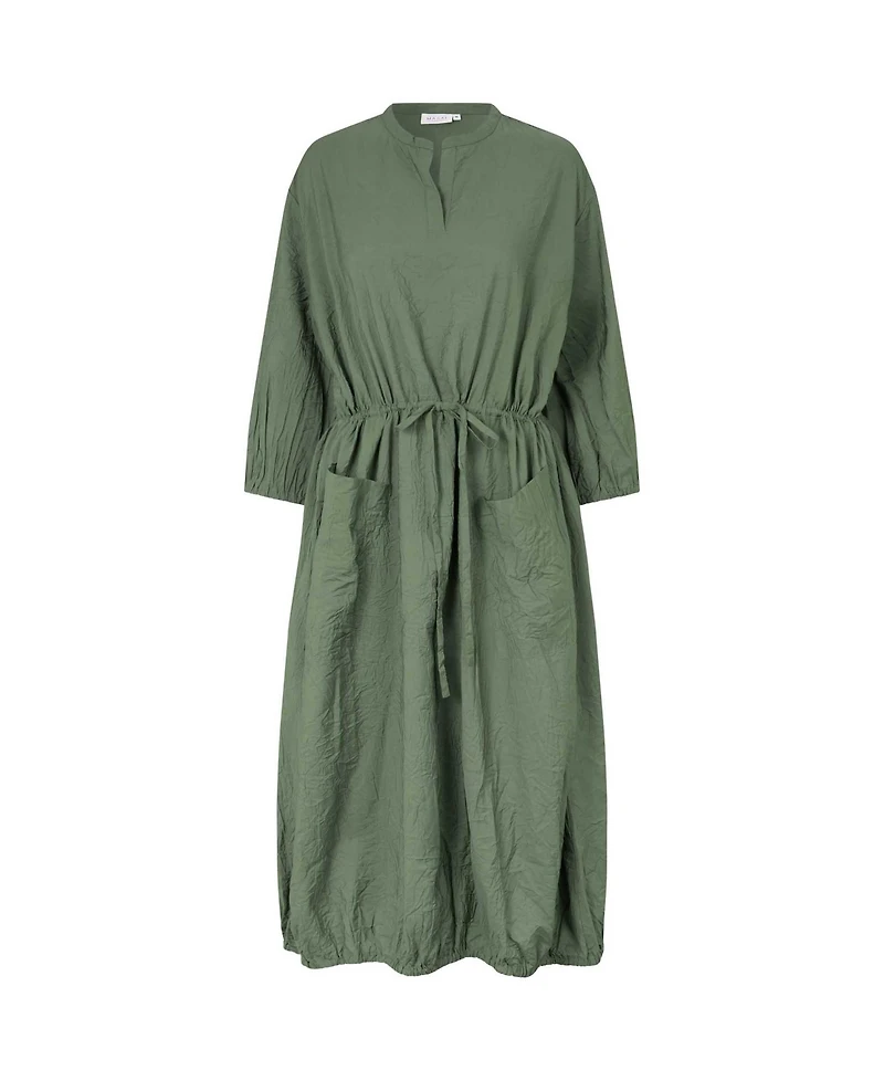 Masai Copenhagen Women's MaNymosa 3/4 Sleeve Loose Fit Midi Dress