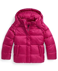 Polo Ralph Lauren Girls 7-16 Metallic Hooded Outerwear Coat