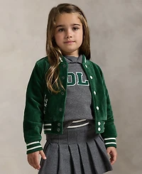 Polo Ralph Lauren Girls 2T-6X Knit Bomber Jacket