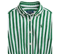 Polo Ralph Lauren Girls 2T-6X Long Sleeve Shirtdress