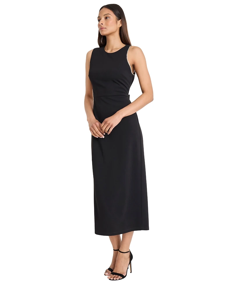 Donna Morgan Women's Jewel Detail Trim Dress