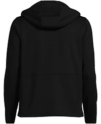 Lands' End Men's Unisex Grid Tech Hooded Zip Front Jacket