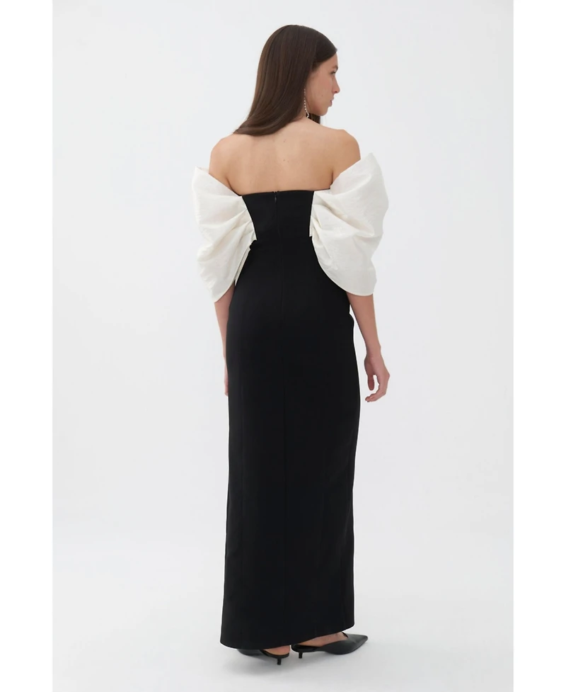 Nocturne Women's Off The Shoulder Maxi Dress