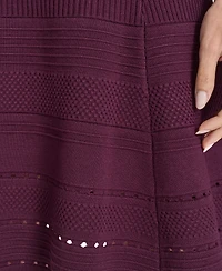 Jessica Howard Women's Textured Ottoman Fit and Flare Dress