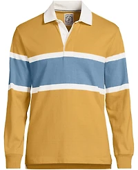 Lands' End Men's Long Sleeve Stripe Rugby Shirt