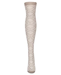 MeMoi Women's Diamond Tone Over The Knee Warm Sock
