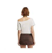 Cotton On Women's Micro Low Denim Skirt