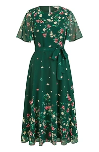 Yumi Women's Daisy Mirror Placement Skater Dress
