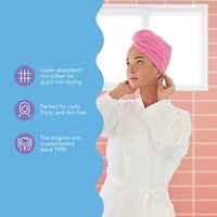 Microfiber Turbie Twist 2 Pack (Kelly Green, Wild Aster)