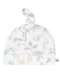 Just Born Baby 2-Piece Swaddle Blanket & Hat Set, Blue Plaid, One