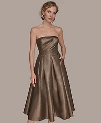 Donna Karan New York Women's Strapless Fit and Flare Cocktail Dress
