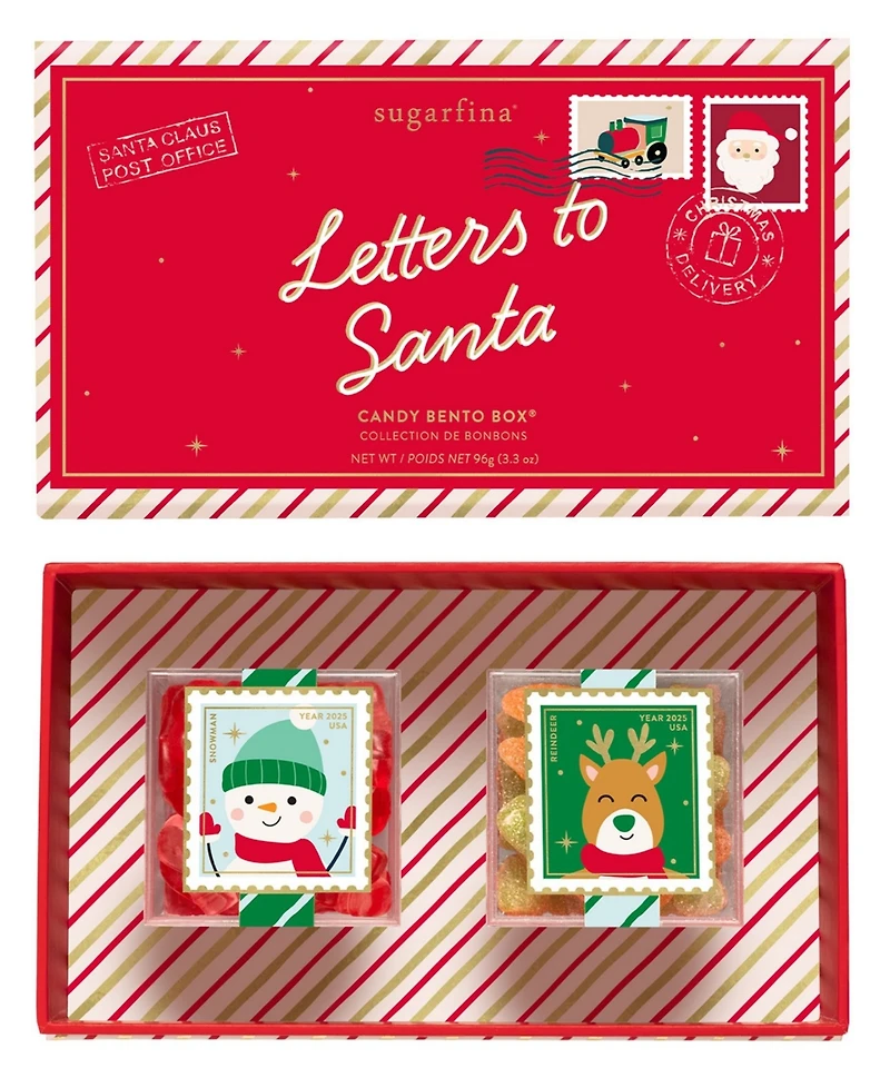 Sugarfina Holiday Letters to Santa Bento Box Duo, 2 Piece