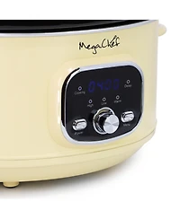 MegaChef 3.5 Liter Electric Slow Cooker in Ivory