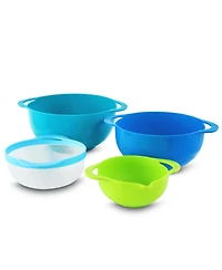 MegaChef Multipurpose Stackable Mixing Bowl and Measuring Cup Set